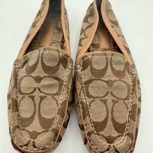 Brown Patterned Loafers